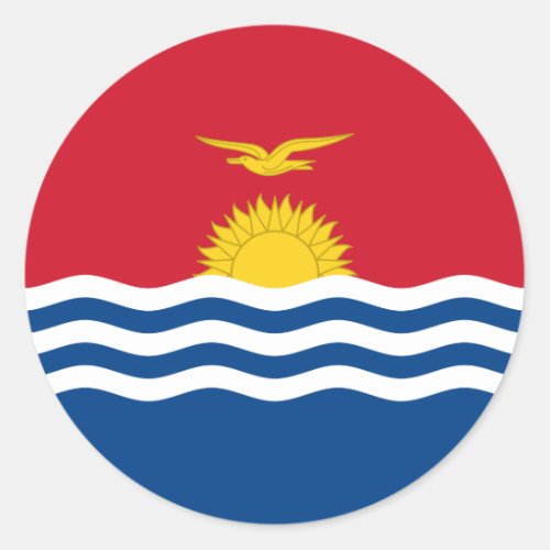 I_Kiribati Flag Flag of Kiribati Classic Round Sticker