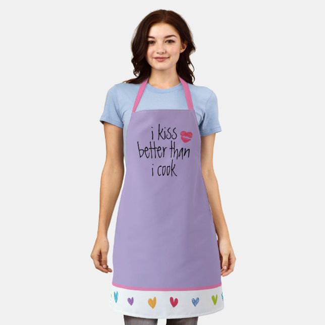 I kiss better than I cook Apron (Worn)