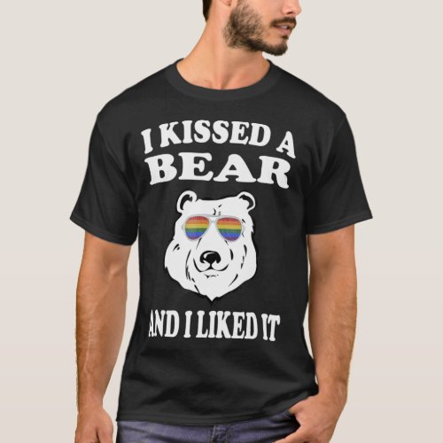 I Kissed A Bear And I Liked It T_Shirt Gay LGBT