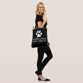 I kissed a dog and I liked it Tote Bag (On Model)
