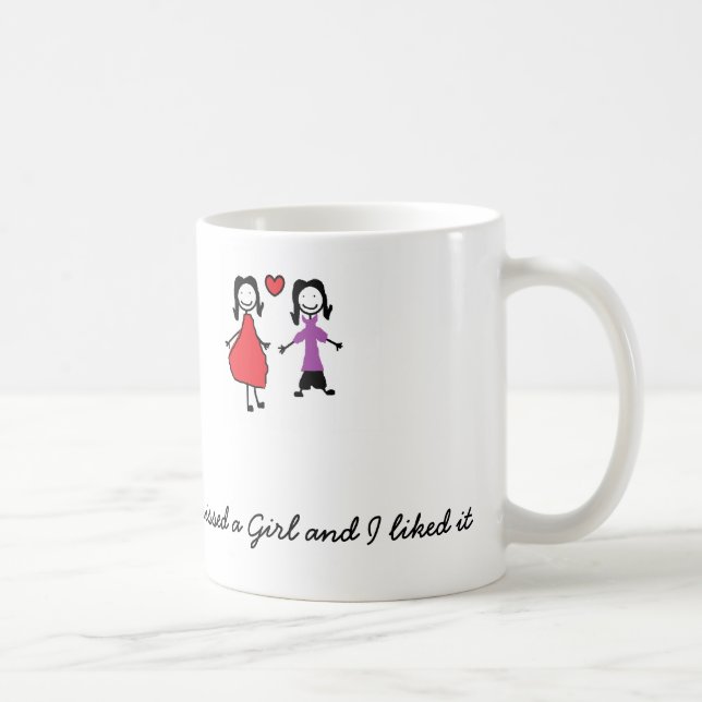 I kissed a girl lesbian Mug (Right)