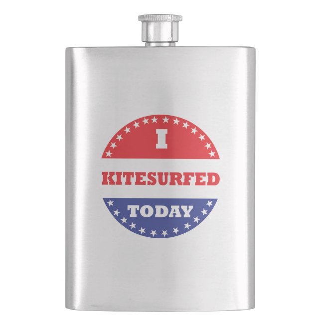 I Kitesurfed Today Flask (Front)