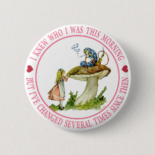 I knew who I was this morning, but I've changed Pinback Button