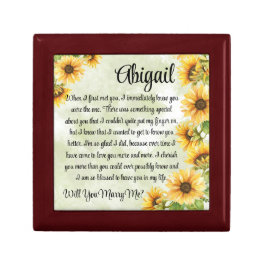 I Knew You Were The One Personalized Proposal Gift Box