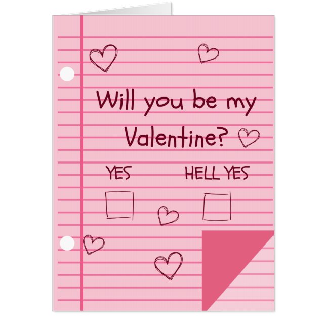 I Knew You'd Say Yes! Funny Valentine Giant Card (Front)