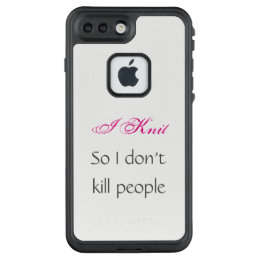 I knit so I don't kill iPhone case