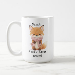 I Knit So I Don't Unravel Coffee Mug