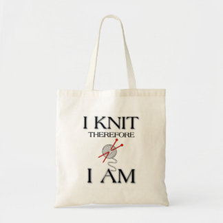 I knit therefore I am Tote Bag