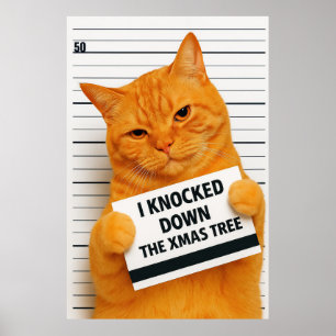 I Knocked Down the Xmas Tree 😼🎄 Poster