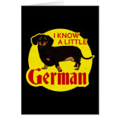 I Know A Little German (Front)