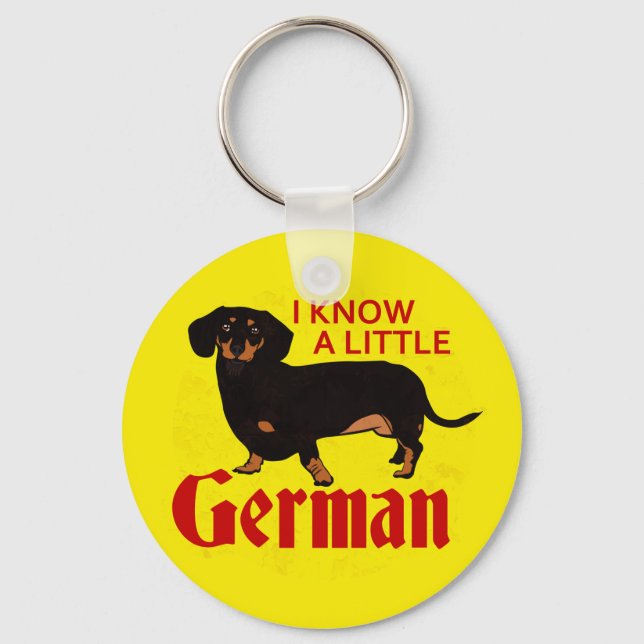 I Know A Little German Keychain (Front)