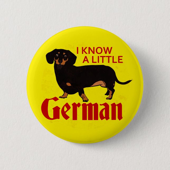 I Know A Little German Pinback Button (Front)