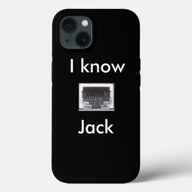I Know Ethernet Network Jack Case-Mate iPhone Case (Back)