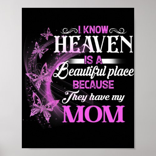 I Know Heaven Is A Beautiful Place Because They Poster