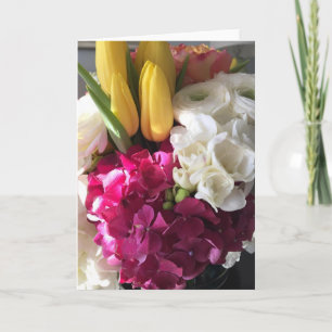 I Know How You Love Flowers Blank Card