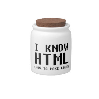 I Know HTML Candy Jar