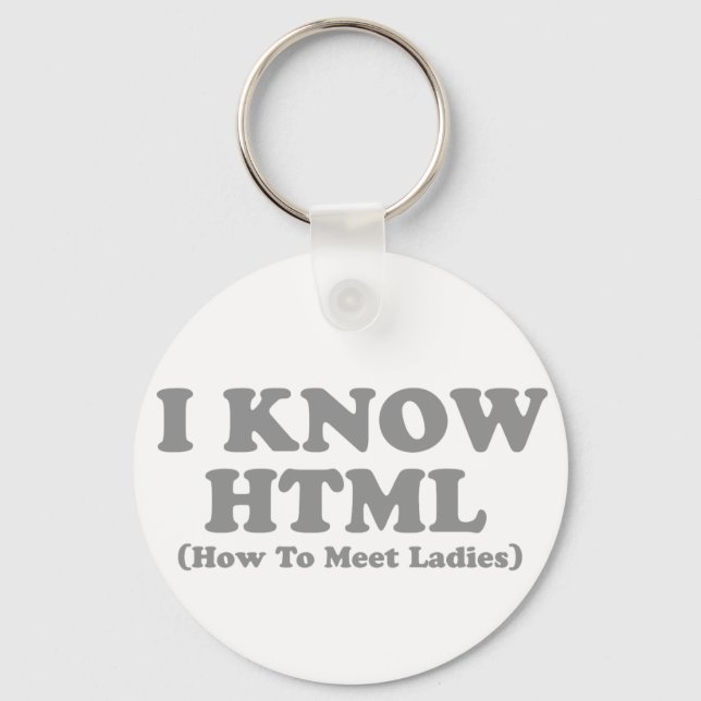 I know html keychain (Front)