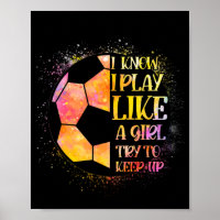 Girls Lacrosse Wall Art, Girls Soccer Wall Art, Girls Sports Art, Girls  Room Decor, Girls Quotes Art, Inspirational Girls Art, Set of 4 