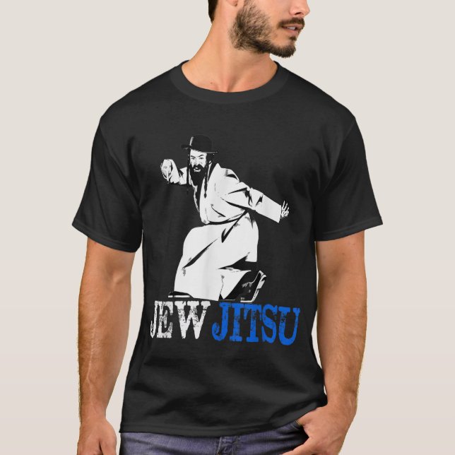 I Know JewJitsu Shirt Rabbi Horah Dance Jiu Jitsu  (Front)