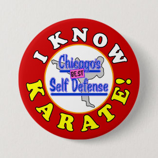 "I KNOW KARATE!" Larry Appleton Perfect Strangers Button