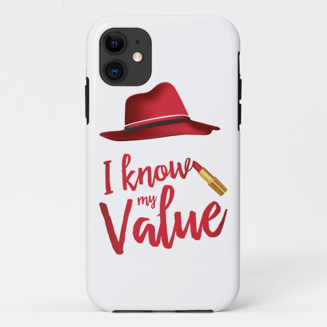 I Know My Value iPhone SE Case (Back)