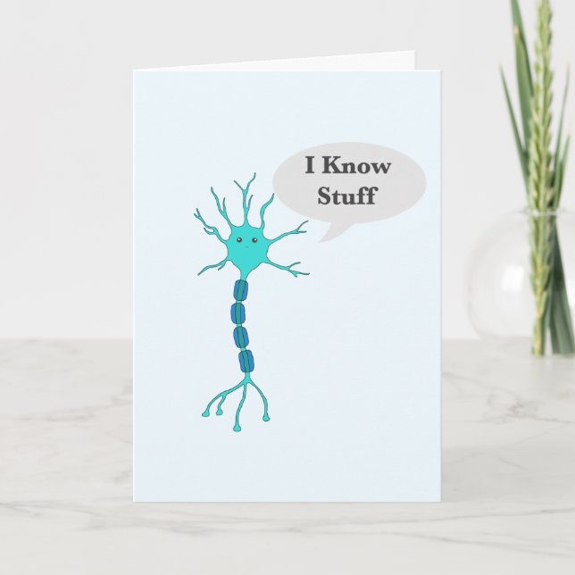 I Know Stuff Neuron Card (Front)