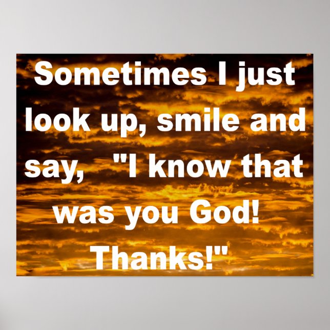 I know that was you god christian quote poster (Front)