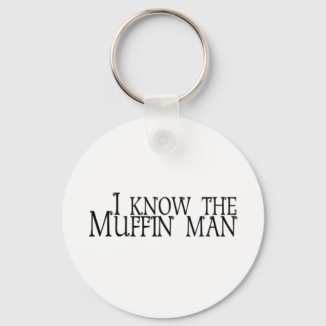 I Know The Muffin Man Keychain (Front)