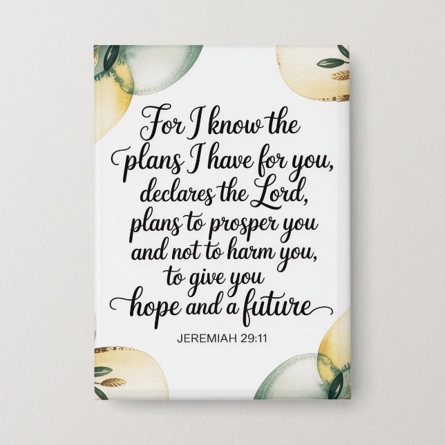 I Know the Plans Button (Front)