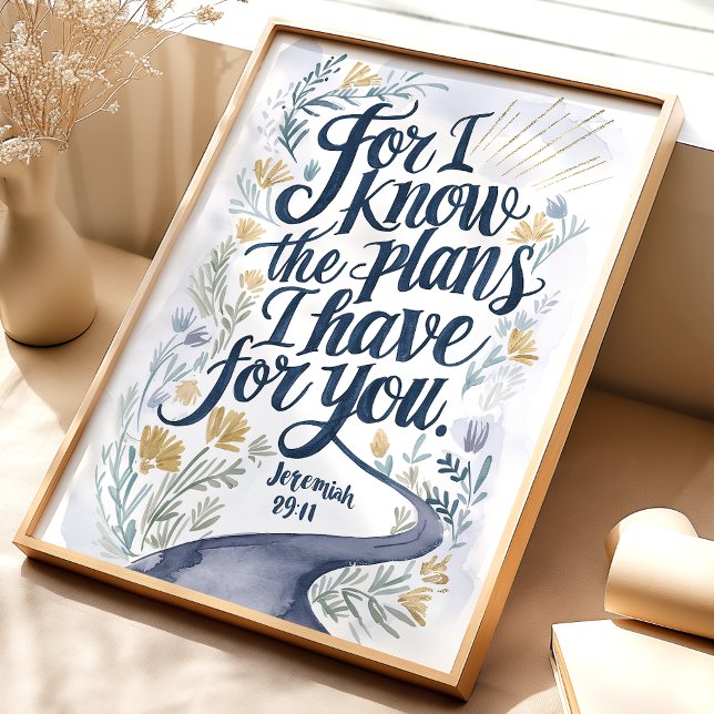 I Know The Plans I Have: Jeremiah 29:11 Wall Art (Creator Uploaded)