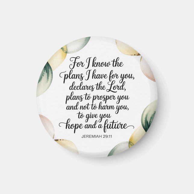 I Know the Plans Magnet (Front)