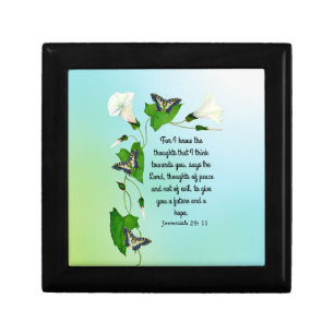 I know the thoughts that I think Bible Verse Gift Box