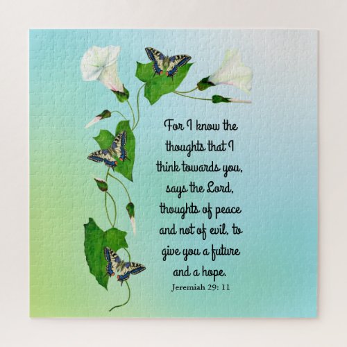  I know the thoughts that I think Bible Verse Jigsaw Puzzle