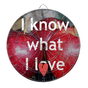 "I Know What I Love" – Apple-Themed Design Dartboard With Darts
