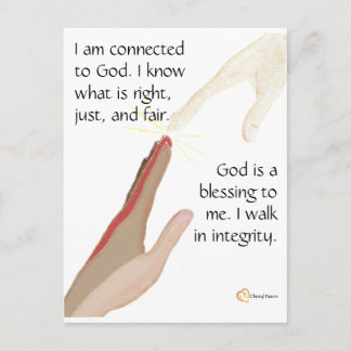 I know what is right. God is a blessing. Postcards