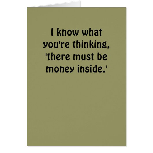 I know what you're thinking, 'there must be mon... cards (Front)
