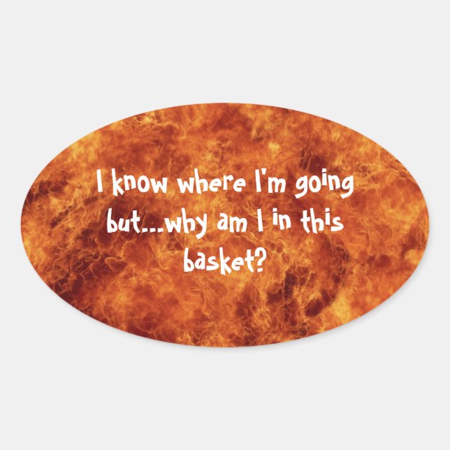 I know where I'm going Oval Stickers (Front)