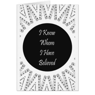 I Know Whom I Have Believed