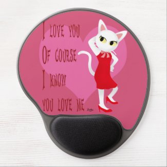 I know you love me gel mouse pad