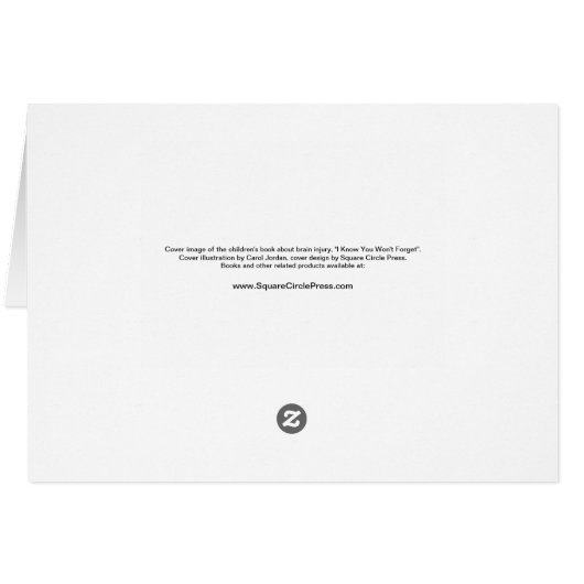 I Know You Won't Forget Card (Back Horizontal)