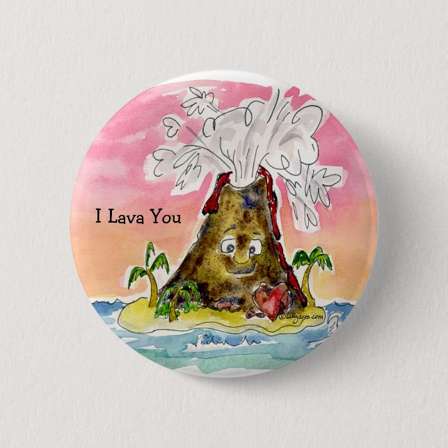 I Lava You Button (Front)