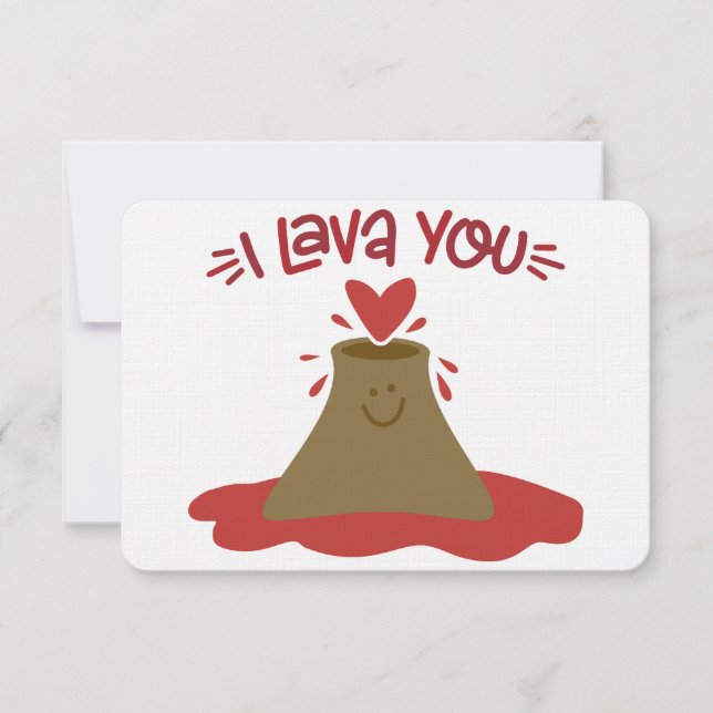 I Lava You | Cute Volcano Pun Design | Funny Valen (Front)
