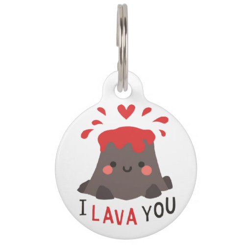 I Lava You Pet ID Tag