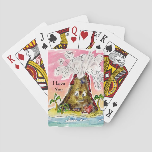I Lava You Poker Cards (Back)