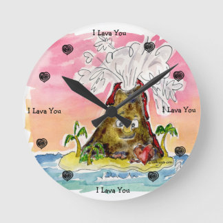 I Lava You Round Clock