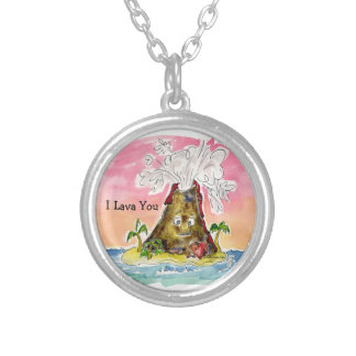 I Lava You Silver Plated Necklace