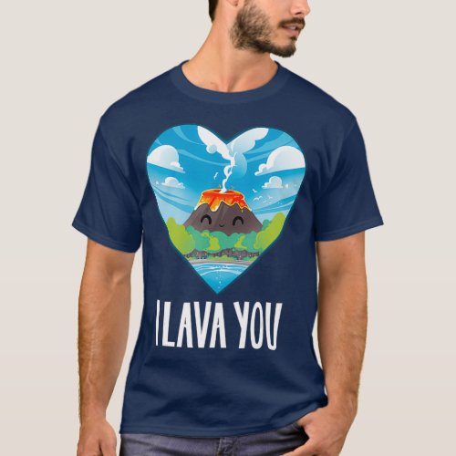 I Lava You Valentines Day Anniversary Birthday T_Shirt
