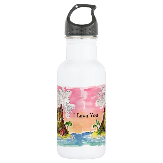I Lava You Water Bottle (Front)