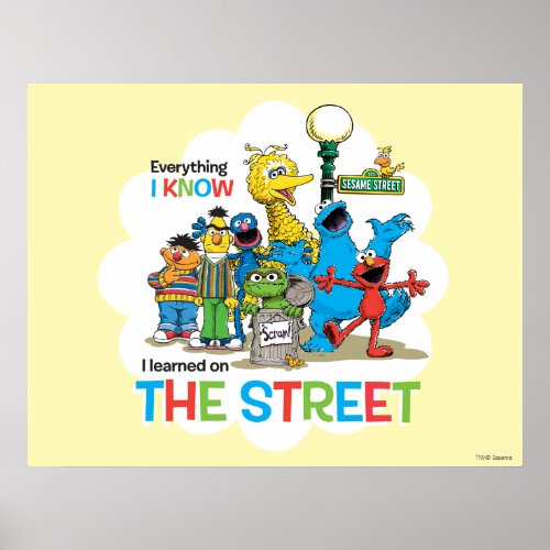 I learned on THE STREET Poster