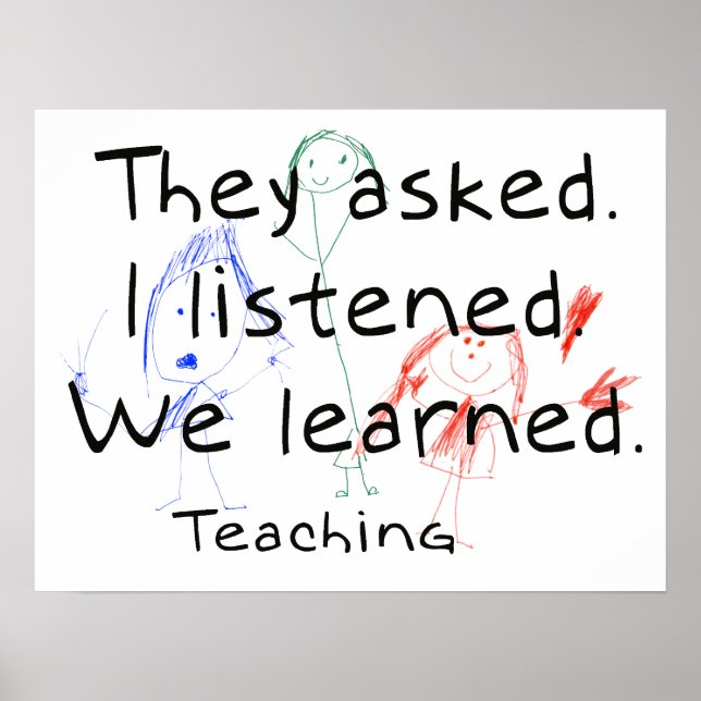 I learned Teaching Poster (Front)